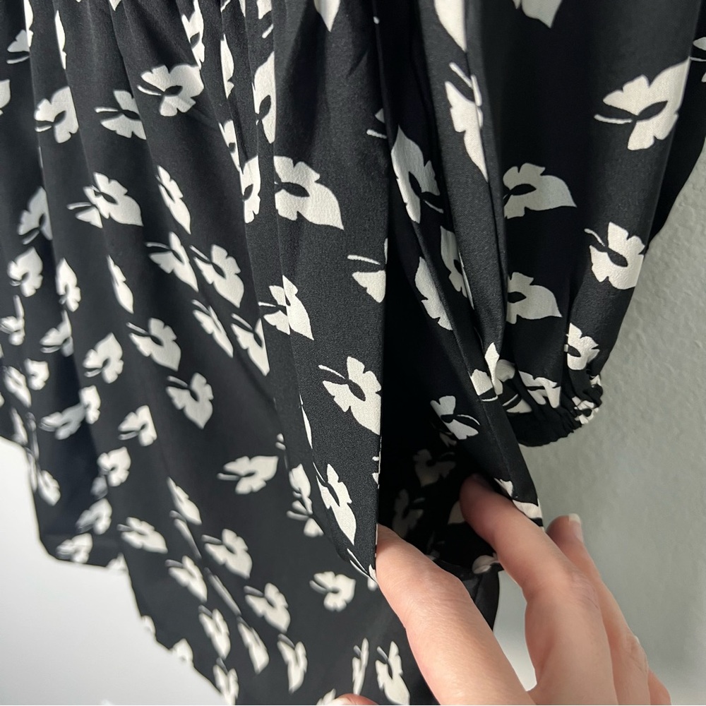 Anthropologie Black and White Patterned Romper - Picture 7 of 14